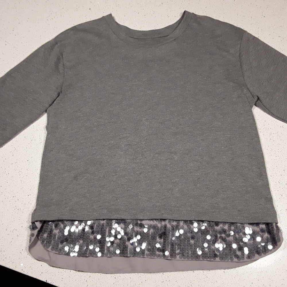 Sequined Jersey Casual Top